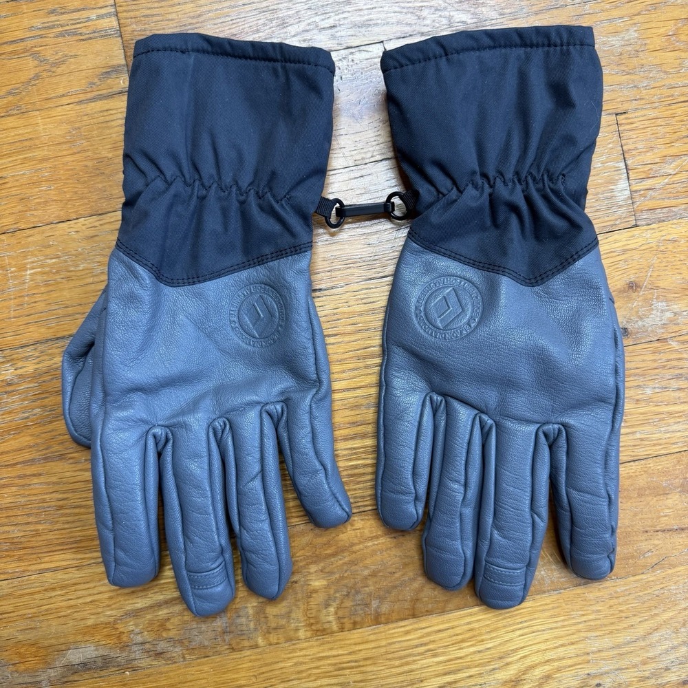 Black Diamond Tour - Ski Gloves - Medium Gray / Black 100% Goatskin Leather